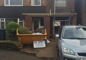 2 storey extension by builders in Chesterfield